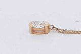 2.6cttw Lab Grown Oval Diamond Station Necklace 14k Yellow Gold 4.1g Eb826llrxsa