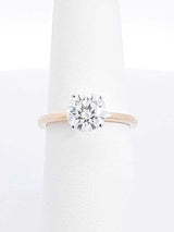 1.58 Ct Lab-grown Diamond  & 14k Gold Solitaire Ring 2.5 Grams Size 6.5 Fwcrzdu