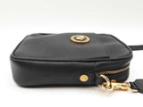 Versace Black Pebbled Leather Medusa Crossbody Bag Sd0726wzxdu