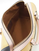 Coach Rowan Satchel In Pastel Colorblock Crossgrain Leather Fw1125exdu