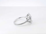 3.99 Cttw Diamond & 18k Gold Double Halo Ring 5.8 Grams Size 6 Fw0326lxzxzdu