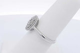 0.64cttw Diamond Ring In 14k White Gold 3.1 Grams Size 7 Eb0226lrxdu