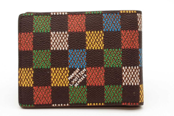 Louis Vuitton Damier Ebene Multicolor Bifold Wallet Eb1025lxzde