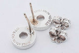 Tiffany & Co. 1837 Circle Stud Earrings In Sterling Silver 2.7 Grams Eb0726lrxsa