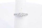 Approx. 0.22ctw Diamond Ring In 10k White Gold 2.1 Grams Size 5.25 Eb1124crsa