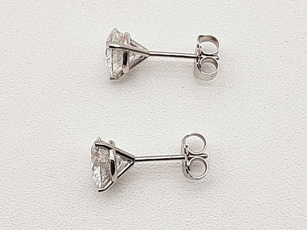 2.00 Cttw Lab Grown Diamonds 14k White Gold 1.1g Stud Earrings Do0723srxde