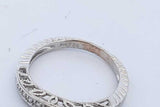 0.16cttw Diamond Ring In 18k White Gold 2.8 Grams Size 6.5 Eb0926wxzde