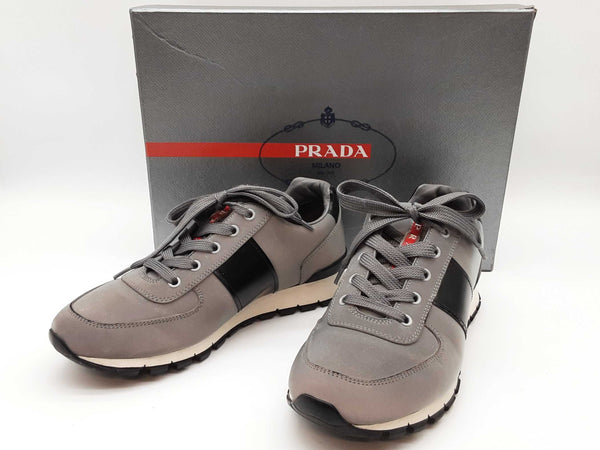 Prada 4e2718 Match Race Reflective Silver Gray Shoes Size Us 6.5 M Do0525lorde