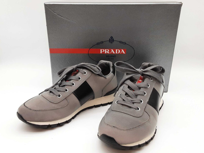 Prada 4e2718 Match Race Reflective Silver Gray Shoes Size Us 6.5 M Do0525lorde
