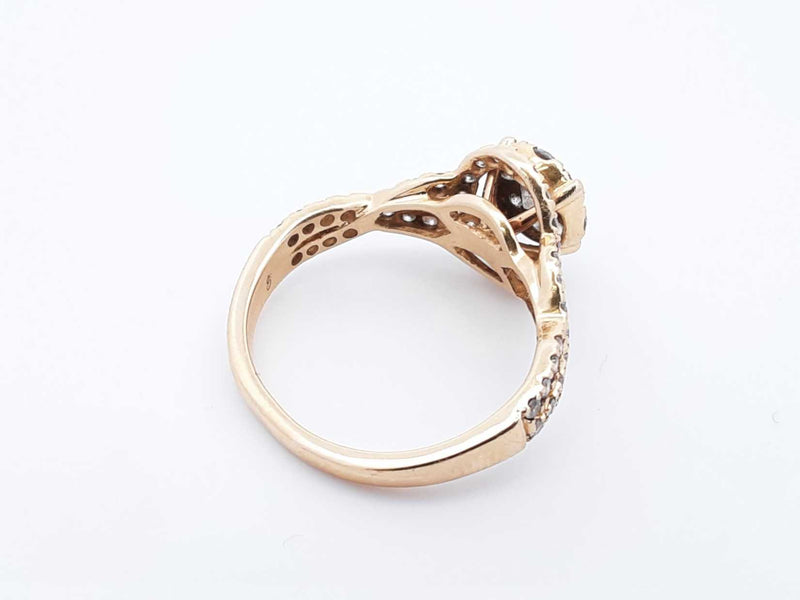 1.10 Cttw Diamond & 14k Yellow Gold Ring 3.3 Grams Size 7 Fw0824rxzdu