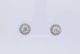 0.68cttw Diamond Stud Earrings In 14k White Gold 0.9 Grams Eb0226oxzdu