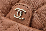 Chanel Dark Beige Quilted Caviar Duma Backpack Eb1026orxzde