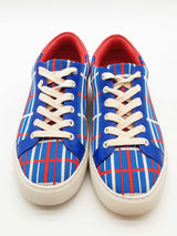 Tory Burch Blue & Red Sport Knit Golf Sneakers Size 7 M Eb0126pxde