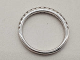 0.24 Cttw Diamonds 14k White Gold 1.9g Half Eternity Band Size 6.5 Do0326lorde