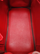 Hermes Birkin 25 Rouge Tomate Red Box Calf Palladium Handbag Do0925lxzxzde