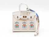 Mini Boutique Bag Charm In White Fw0825edu