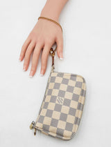 Louis Vuitton Mini Pochette In Damier Azur Coated Canvas Fw1125ozxdu