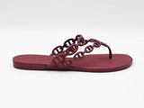 Hermès Island Chaine D'ancre Sandals In Rouge H Tpu Rubber Size 8.5 Fw1026ozxdu