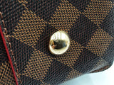 Louis Vuitton Caissa Mm Cerise Damier Ebene Coated Canvas Tote Bag Fw0625roxdu