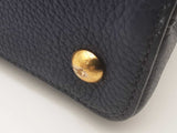 Louis Vuitton Blue Taurillon Leather Capucines Python Top Handle Bag Eb626cxzsa