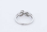 10k White Gold Diamond Infinity Wrapped Ring 2.7 Grams Size 6 Eb1025loxde