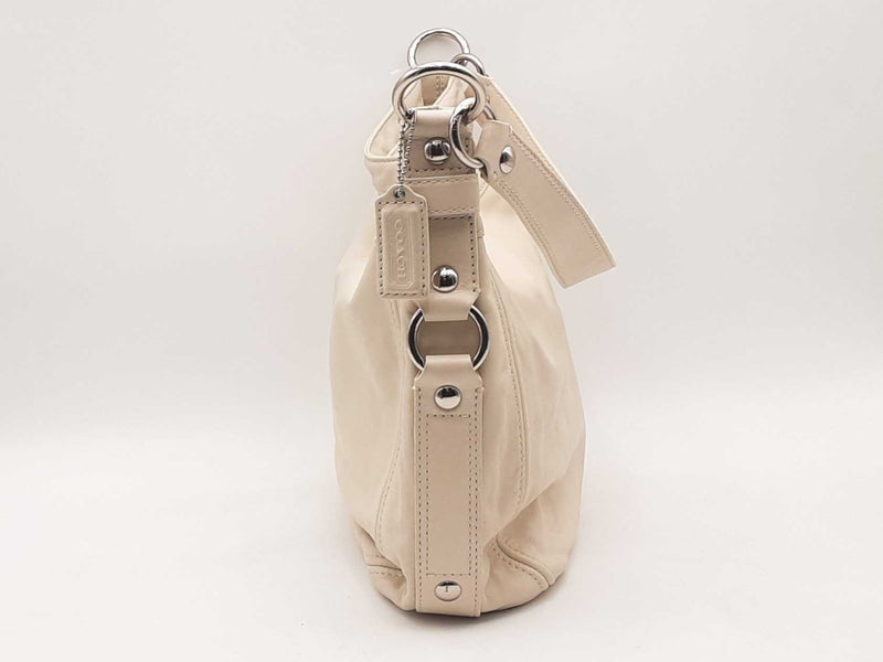 Coach Zoe Hobo White Handbag Aa0725ixsa