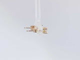 0.30 Cttw 14k Yellow Gold Double Stud Earrings 0.6 Grams Aa0825oxzsa