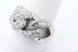 1.41cttw Diamond Ring In 10k White Gold 15.5 Grams Size 8.5 Eb0826cxzde