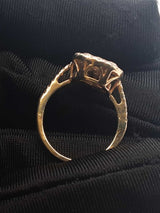 0.42 Cttw Diamond & 10k Yellow Gold Cluster Ring 2.4 Grams Size 3 Fw0926lrxdu