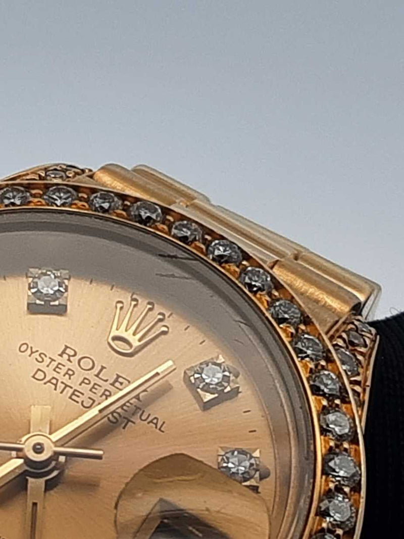 1989 Rolex President 18k Yellow Gold 26mm Automatic 6 Inch 68 Grams Fw1125pzxzdu