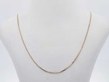 14 K Yellow Gold 1 Gram Box Chain 18 Inches Aa0426izsa