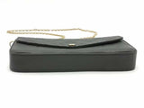 Louis Vuitton Pochette Félicie Empreinte Black Handbag Aa0726czxsa