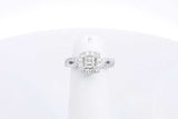 Leo Bridal Collection Diamond Ring In 14k White Gold 4.5g Size 3.25 Eb0424rxzsa