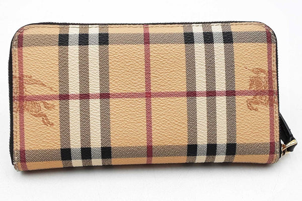 Burberry Haymarket Check Zip Around Wallet Eb1025loxdu