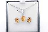 Set Of 5 Gemstone Ensemble Sets In Sterling Silver Eb0925crsa