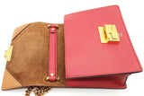 Fendi Kan U Red Leather Shoulder Bag Eb1125rxzde
