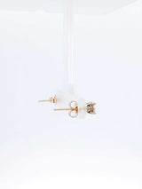 0.46 Cttw Diamond & 14k Yellow Gold Hidden Halo Stud Earrings 0.9g Fw0726lrrdu
