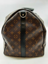 Louis Vuitton 55 Keepall Bandouliere Brown Monogram Duffle Bag Do1224lxzxde