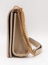 Yves Saint Laurent Becky Shoulder Bag In Beige Quilted Leather Fw1225ixzdu