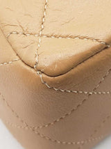 Chanel Classic Mini Square Flap Bag In Tan Diamond-quilted Leather Fw1225lxzxdu