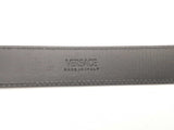 Versace Medusa Round Silver Buckle Black Calf Leather Belt 80/32 Sd0725lzxsa