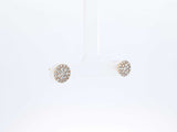0.88 Cttw Diamond & 10k Yellow Gold Double Halo Earrings 1.5 Grams Fw0626oxzdu