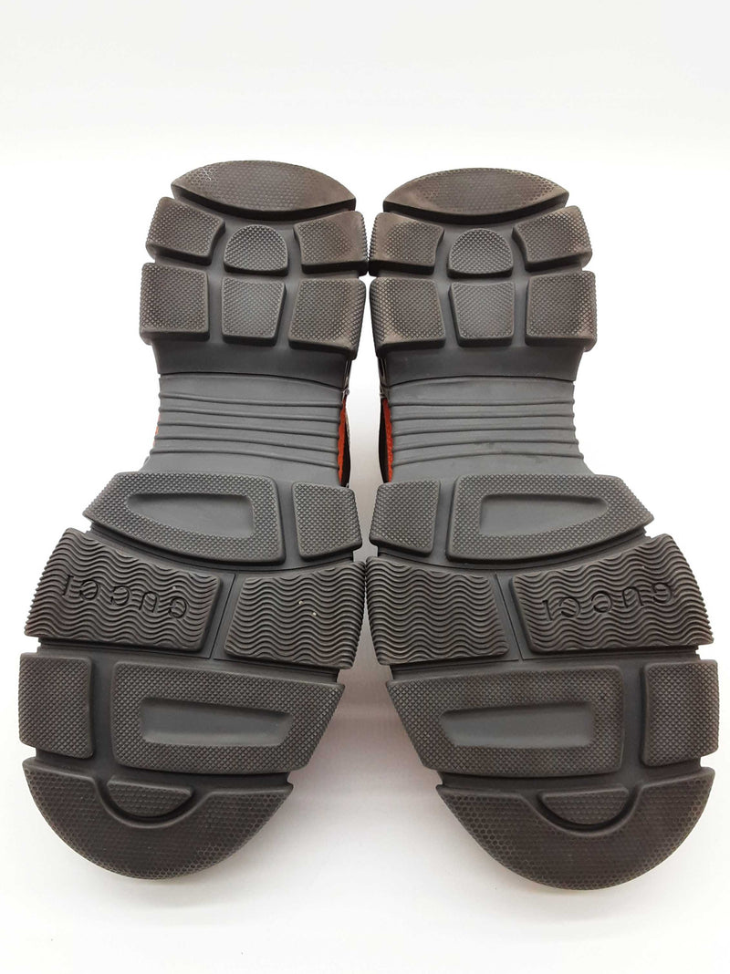 Gucci Flastrek Journey Gray Orange Shoes Size Gucci 38 W Do0625lxzde