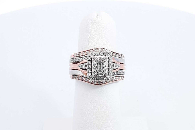 Approx. 0.84ctw Diamond Ring In 14k Rose Gold 8 Grams Size 5 Eb0824prxdu