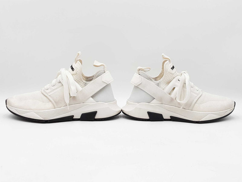 Tom Ford Jago Sneakers In White Size Eu 37.5 Us 7 Fw0725lzdu