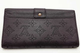 Louis Vuitton Perforated Monogram Dark Purple Mahina Amelia Wallet Eb0826lrxsa