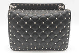 Valentino Garavani Rockstud Spike Quilted Leather Top Handle Bag Eb0126rxzde