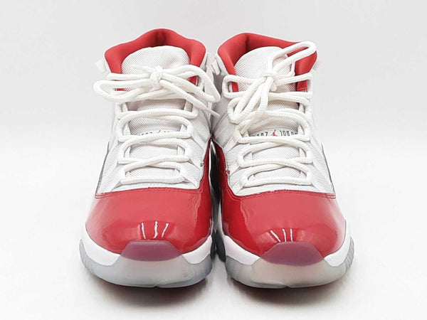 Nike Air Jordan 11 Retro "Cherry" Red & White Sneakers Size 14 Fw0325lxzdu