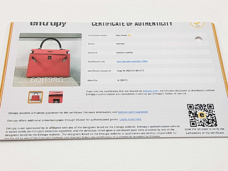 Hermes Kelly 25 Special Order Pink Black Epsom Gold Handbag Do0625lpxzxde
