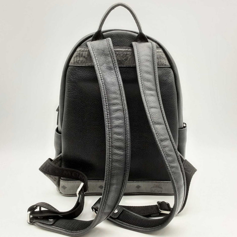 Mcm Leather Visetos Canvas Backpack Hs0824orxsa